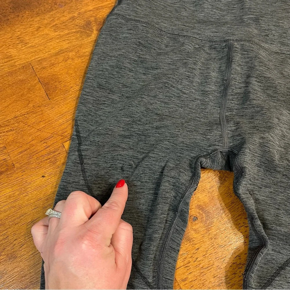 Alphalete R6 Revival Leggings heathered gray size medium - Picture 2 of 9